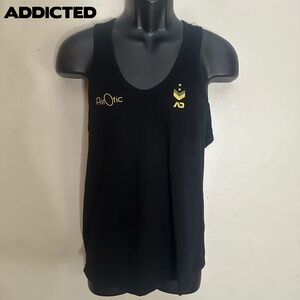 Addicted Airotic Tank Top Medium 32 runs small Gently worn 100% cotton